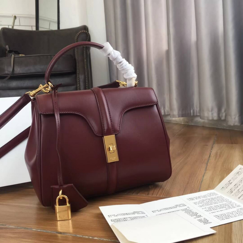 Celine Small 16 Bag In Satinated Calfskin 188003