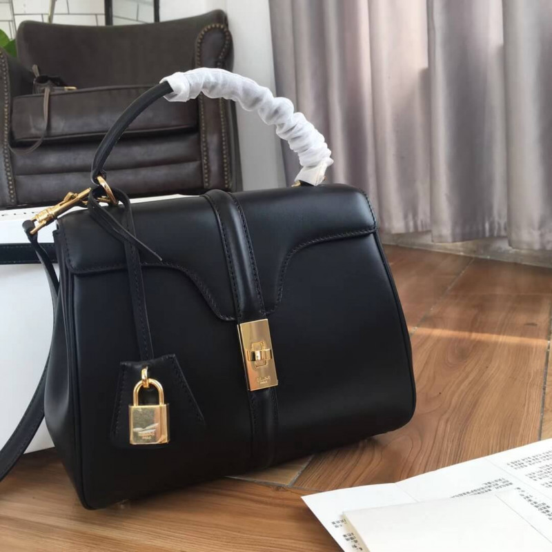 Celine Medium 16 Bag In Satinated Calfskin 187373