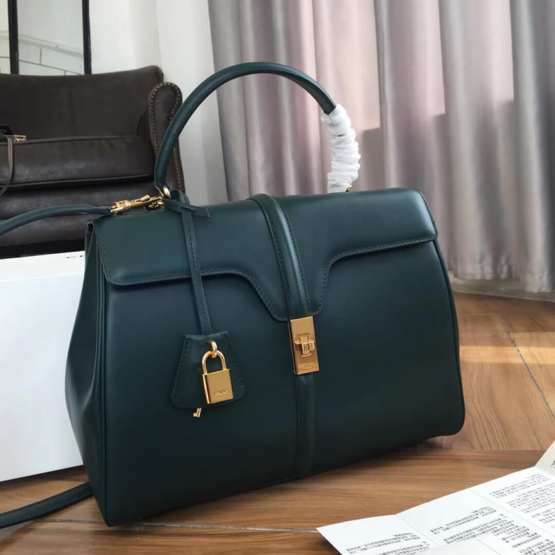 Celine Medium 16 Bag In Satinated Calfskin 187373