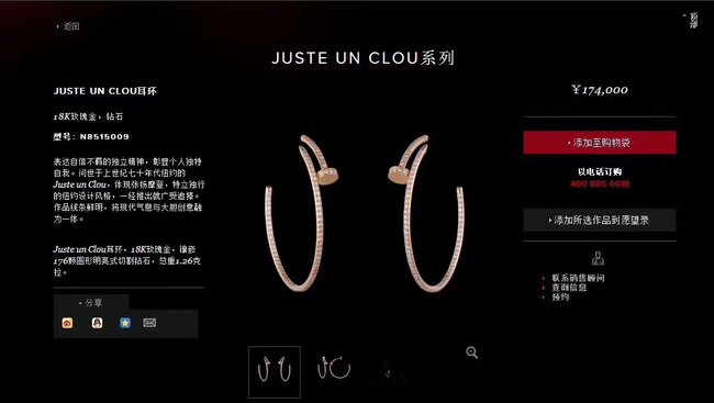 Cartier Earring CSJ34544424