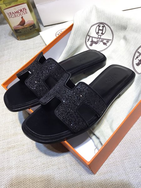 Hermes H series classic slippers