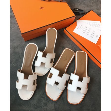 Hermes H slippers series