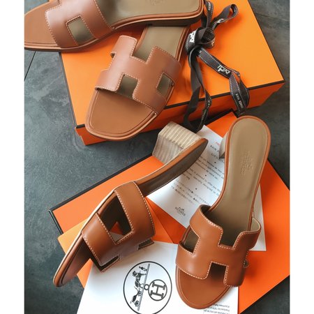 Hermes H slippers series