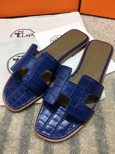 Hermes H series classic slippers