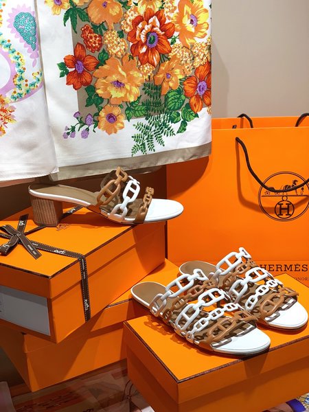 Hermes Chain slippers