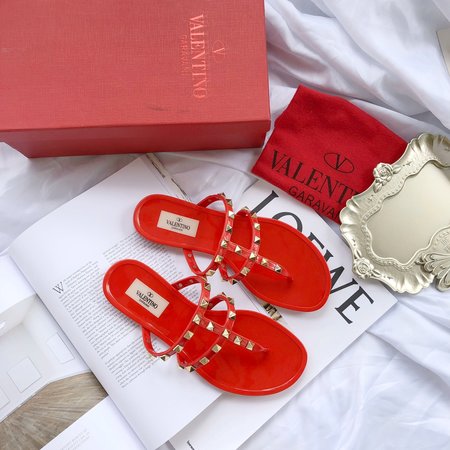 Valentino Studded flat sandals slippers