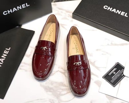 Chanel Patent Leather CC Metal Logo Women s Shoes