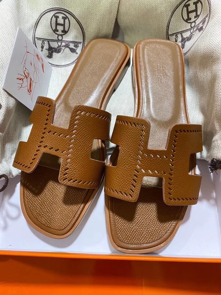 Hermes H series classic slippers