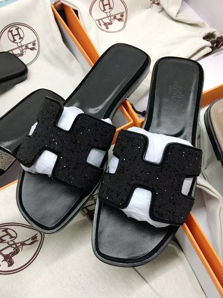 Hermes H series classic slippers