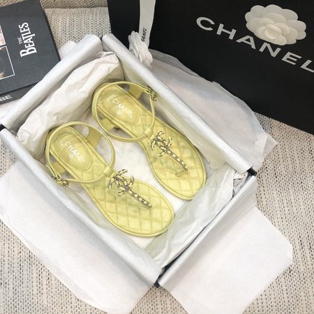 Chanel Classic Flip Flops with Symphony Pearl Buckle