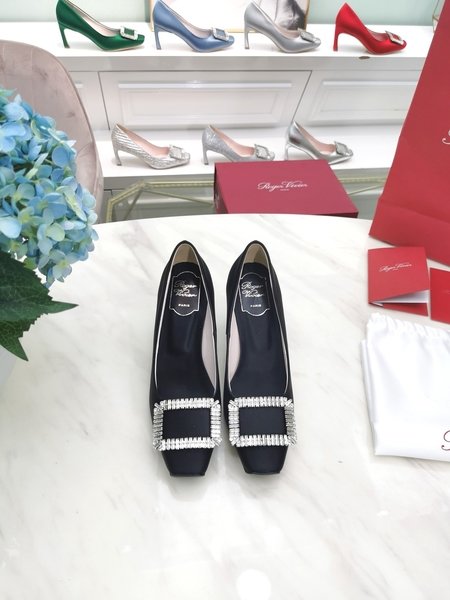 Roger Vivier diamond buckle high heels