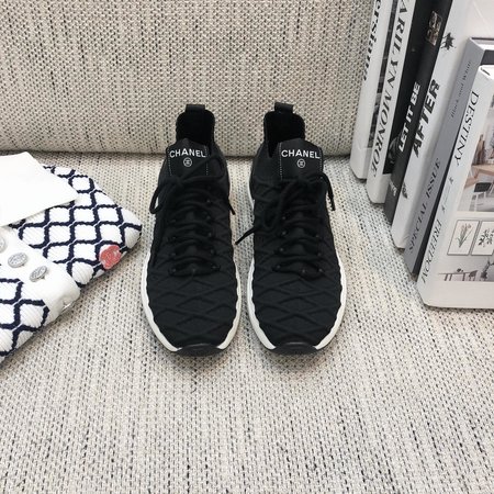 Chanel Sports running shoes wool knitting