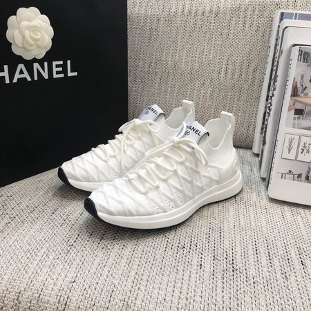 Chanel Sports running shoes wool knitting