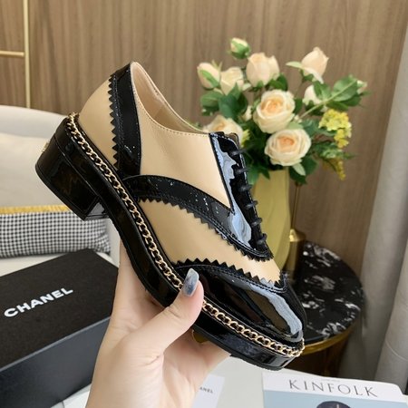 Chanel British style heavy industry Oxford shoes