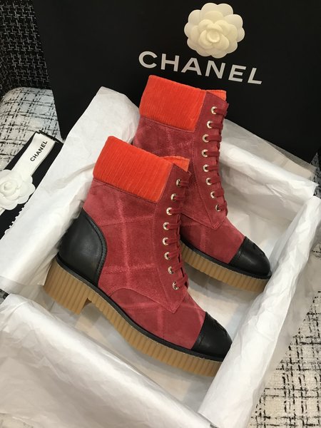 Chanel Ladies short boots sheepskin