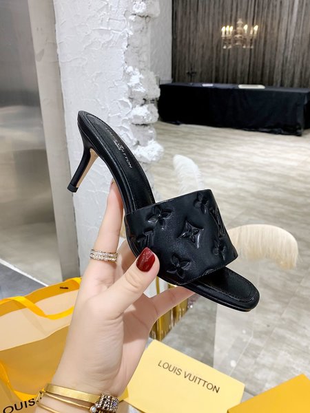 Louis Vuitton Calfskin high heel sandals