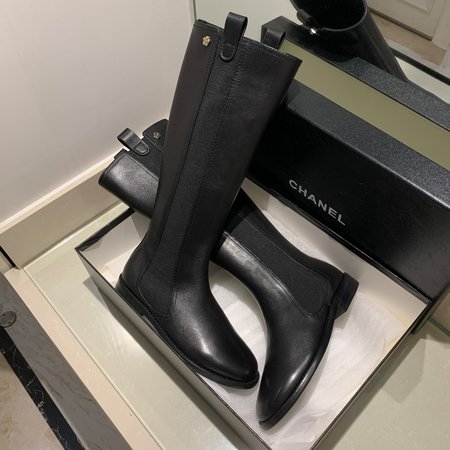 Chanel Camellia Rider Boots