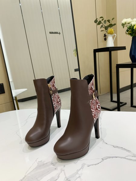 Louis Vuitton Monogram Boots heel height: 11.5cm