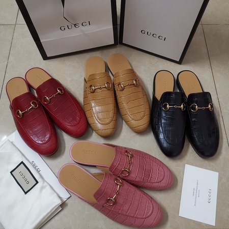 Gucci Horsebit stone slippers