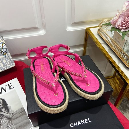 Chanel Lingge Classic Flip Flop Sandals