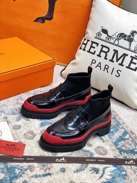 Hermes Socks women s shoes calfskin lining sheepskin