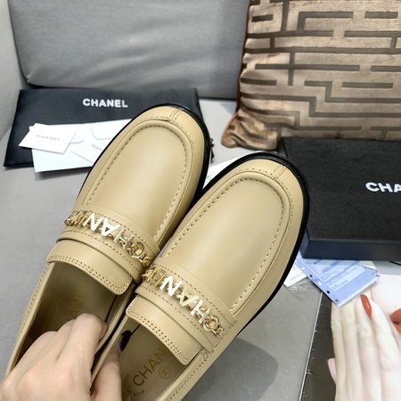 Chanel calfskin loafers