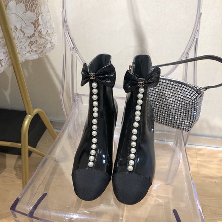 Chanel Bow boots calfskin