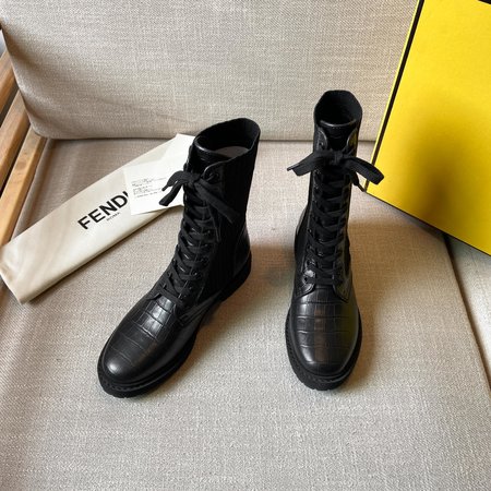 Fendi lace up socks martin boots