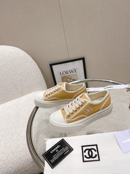 Chanel Platform canvas casual shoes sneakers