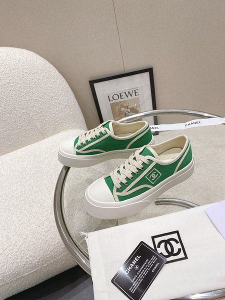 Chanel Platform canvas casual shoes sneakers