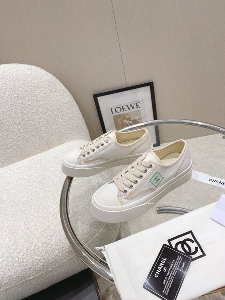 Chanel Platform canvas casual shoes sneakers