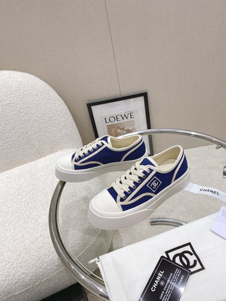 Chanel Platform canvas casual shoes sneakers