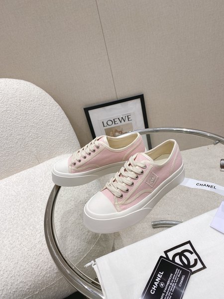 Chanel Platform canvas casual shoes sneakers