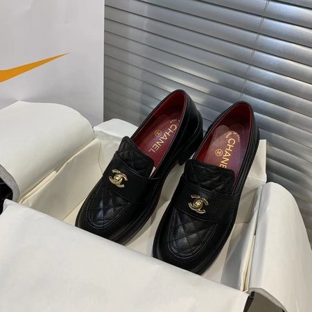 Chanel calfskin loafers