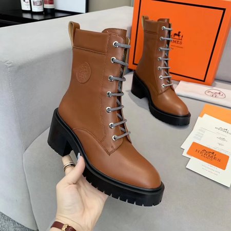 Hermes Martin boots side logo heel height: 7cm