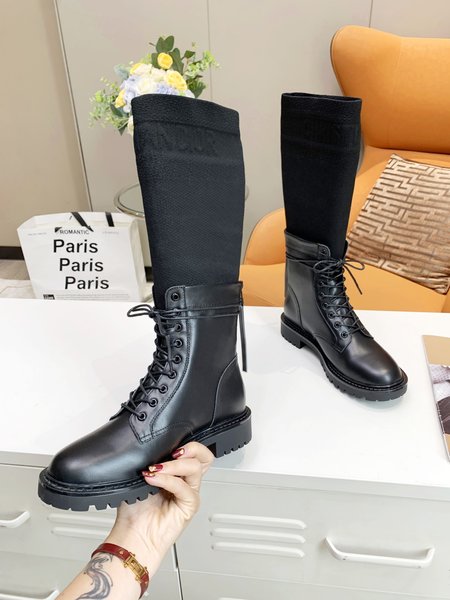 Dior Martin boots elements imported cowhide