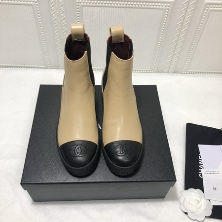 Chanel Calfskin CC Logo Ladies Boots