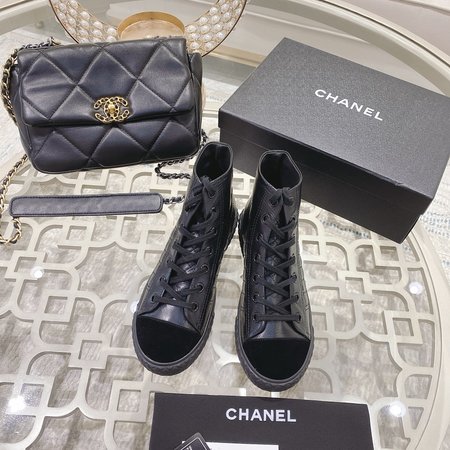 Chanel Rhombus Embroidered Biscuit Shoes