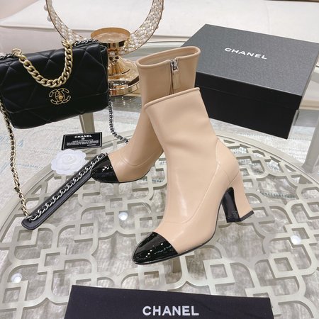 Chanel Short boots fetal cowhide inner sheepskin heel height: 7.5cm