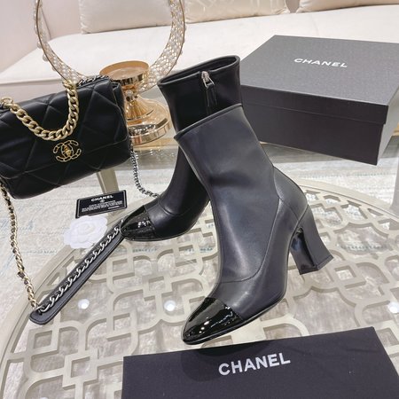 Chanel Short boots fetal cowhide inner sheepskin heel height: 7.5cm