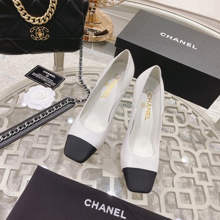 Chanel CC Logo Black Premium Mercerized Lambskin High Heel 8.5CM