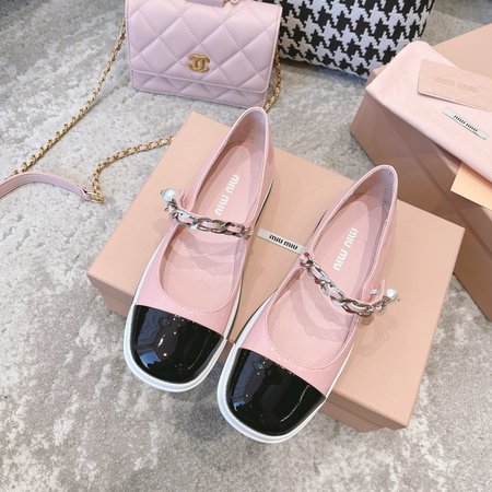 Miu Miu Pearl Chain Mary Janes