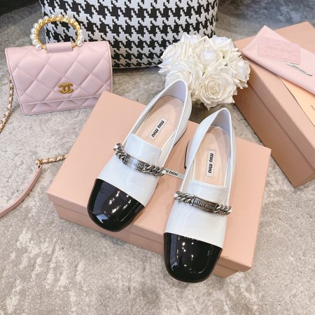 Miu Miu reflective loafers