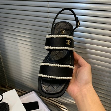 Chanel pearl sandals