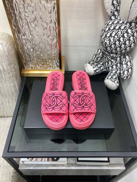 Chanel embroidered shoes