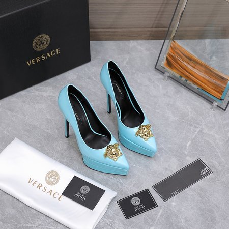 Versace Medusa Pointed Toe Double Water Platform Women s Shoes