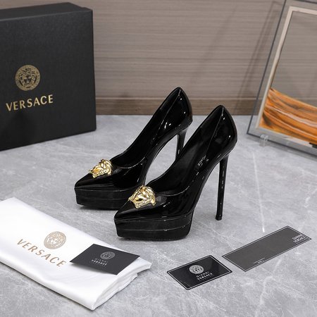 Versace Medusa Pointed Toe Double Water Platform Women s Shoes