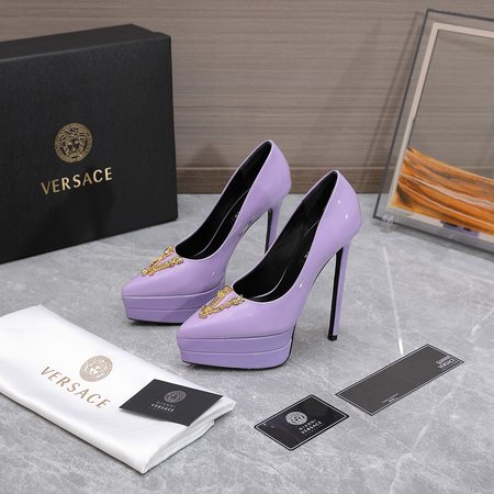 Versace Medusa Pointed Toe Double Water Platform Women s Shoes