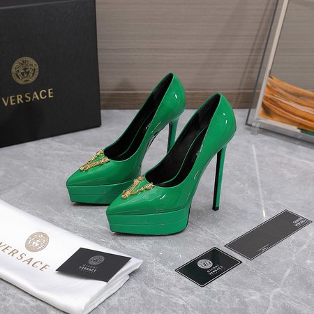 Versace Medusa Pointed Toe Double Water Platform Women s Shoes