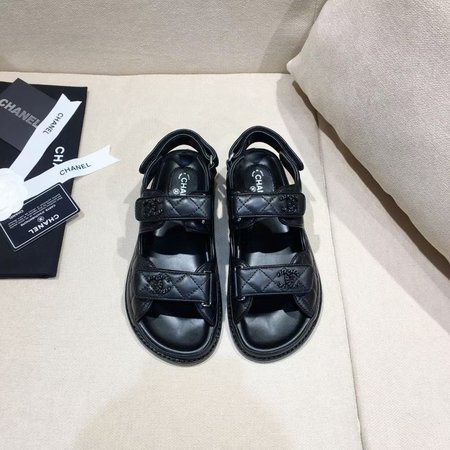 Chanel Velcro Beach Sandals